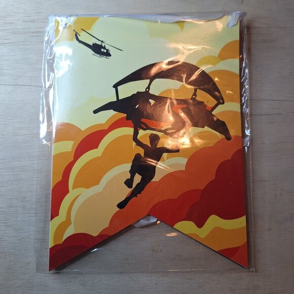 Knocked Down‎ Party Decoration Bundle Tablecloth Napkins Balloons Banner Orange - Picture 4 of 6